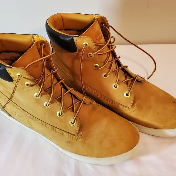 TIMBERLAND Women's Tan Nubuck Leather Work Boot Size 11 - Picture 3 of 14